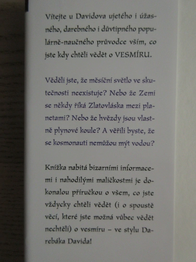 DAREBÁK DAVID A VESMÍR, FRANCESCA SIMONOVÁ, TONY ROSS, **an
