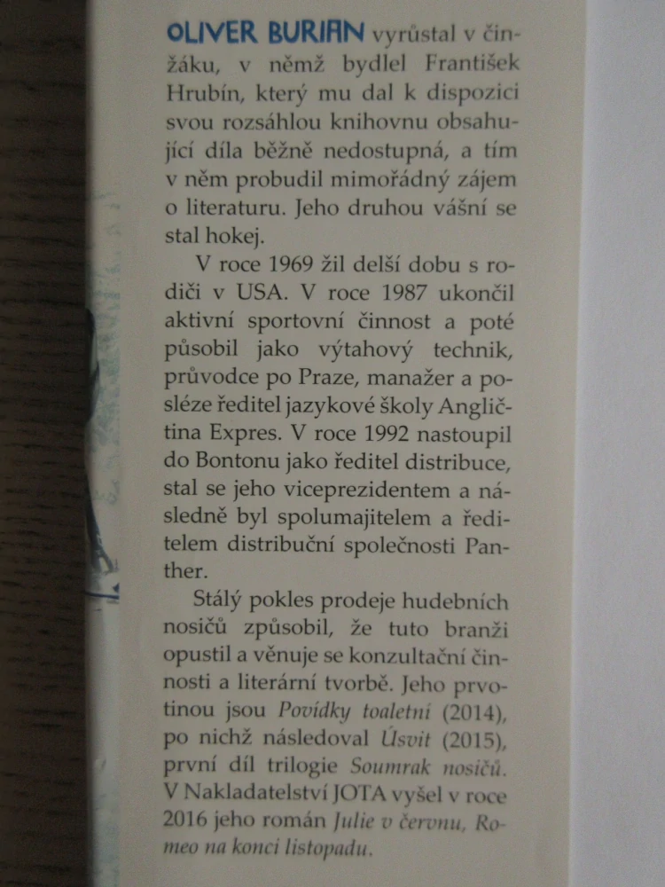 PADESÁTKA, OLIVER BURIAN, **an