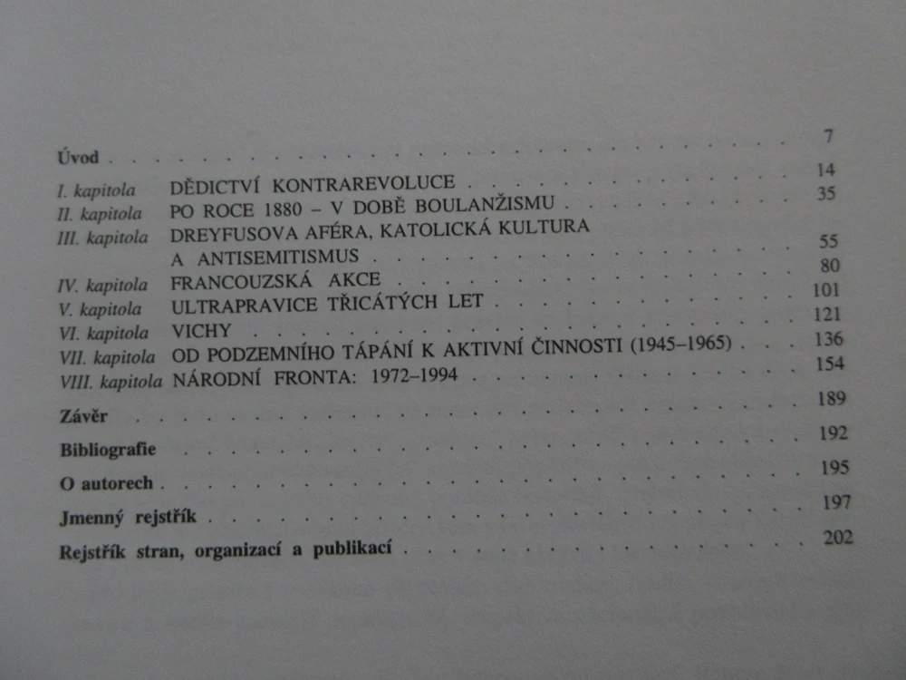 HISTORIE EXTRÉMNÍ PRAVICE VE FRANCII, MICHEL WINOCK A KOLEKTIV, **an
