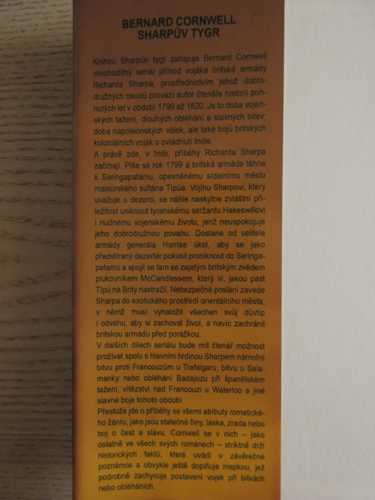 SHARPŮV TYGR, BERNARD CORNWELL, **an