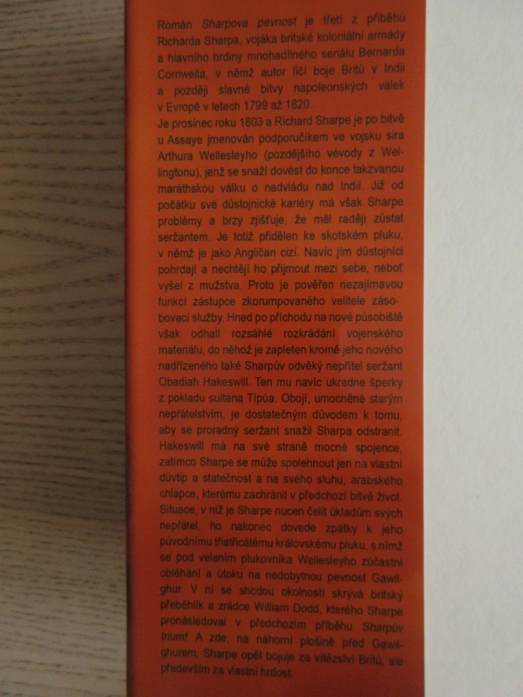 SHARPOVA PEVNOST, BERNARD CORNWELL, **an