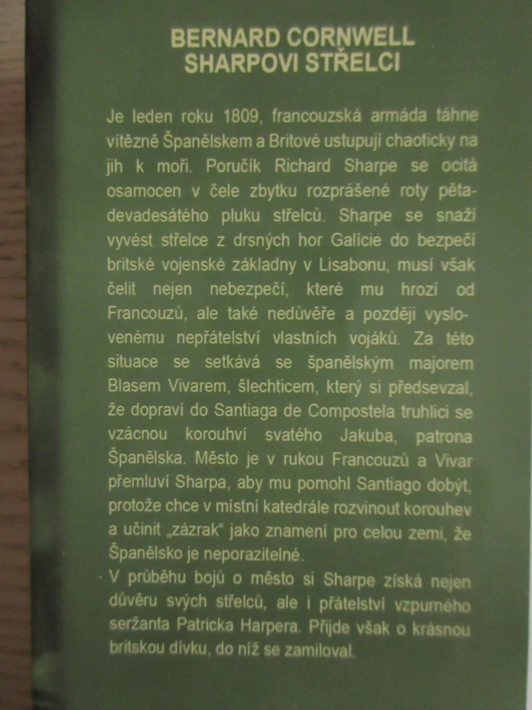 SHARPOVI STŘELCI, BERNARD CORNWELL, **an