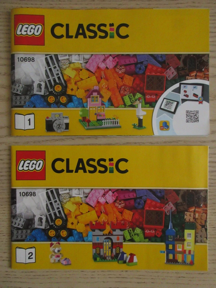 LEGO CLASSIC, NÁVOD STAVEBNICE Č. 10698, 1-2