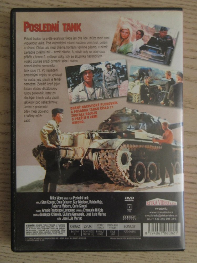 POSLEDNÍ TANK, DVD FILM 