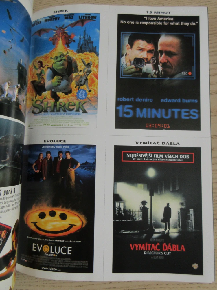 FILMOVÝ ČASOPIS CINEMA, Č. 8/2001, ANGELINA JOLIE, LARA CROFT: TOMB RAIDER, VLADIMÍR MENŠÍK, STEVEN SPIELBERG, EDDIE MURPHY AJ.