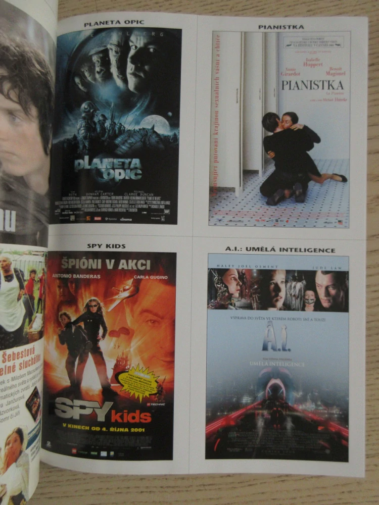FILMOVÝ ČASOPIS CINEMA, Č. 11/2001, ČENĚK ŠLÉGL, SAM NEIL, MEL GIBSON, EWAN MCGREGOR, NICOLE KIDMAN, TATIANA VILHELMOVÁ, HALLE BERRY, MARLON BRANDO AJ.