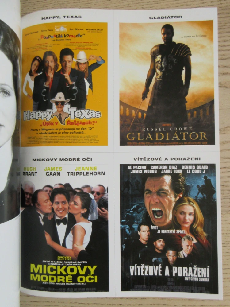 FILMOVÝ ČASOPIS CINEMA, Č. 7/2000, MEL GIBSON, ROBERTO BENIGNI, GWYNETH PALTROW, JULIAN SANDS, ROLAND EMMERICH, GLADIÁTOR, ROMAN POLANSKI, NICOLE KIDMAN AJ.