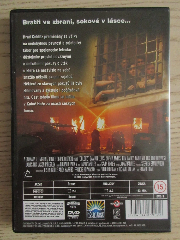 ÚTĚK Z PEVNOSTI COLDITZ, P. KŘÍŽ, J. PRISTLEY, J. FOX, DVD FILM