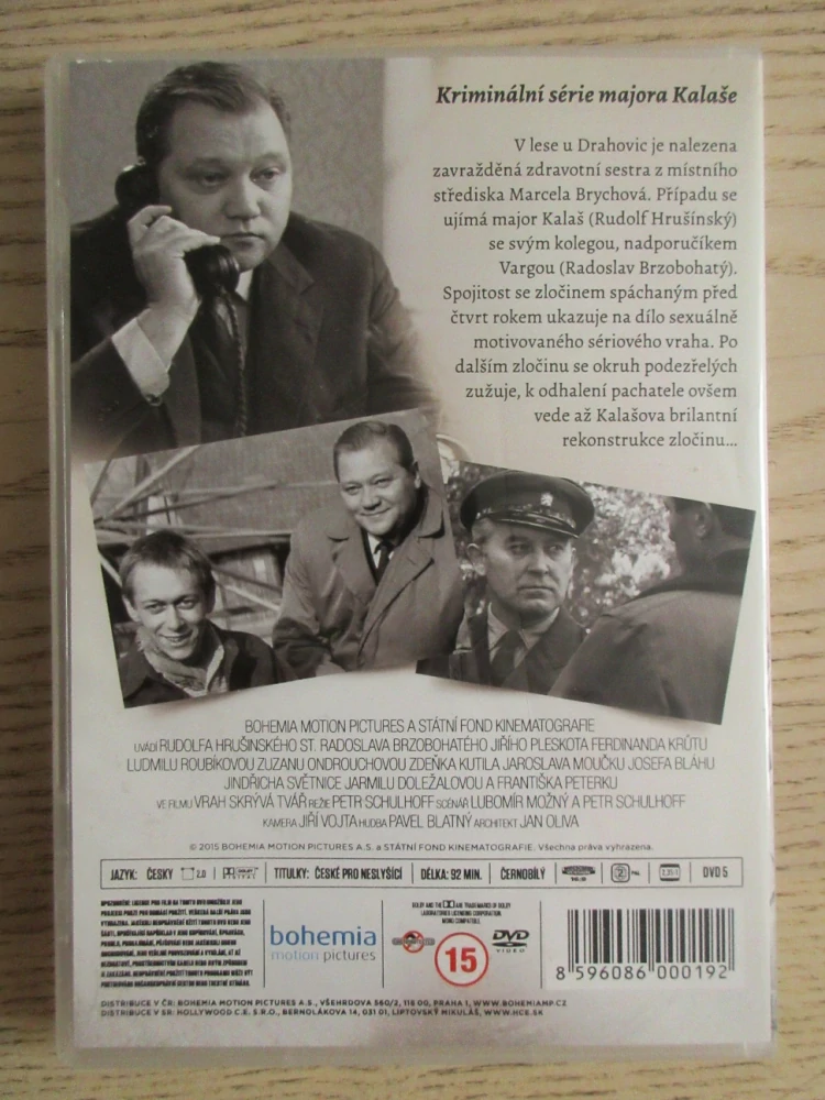 VRAH SKRÝVÁ TVÁŘ, R. HRUŠÍNSKÝ, R. BRZOBOHATÝ, REMASTEROVANÁ VERZE, DVD FILM ČR