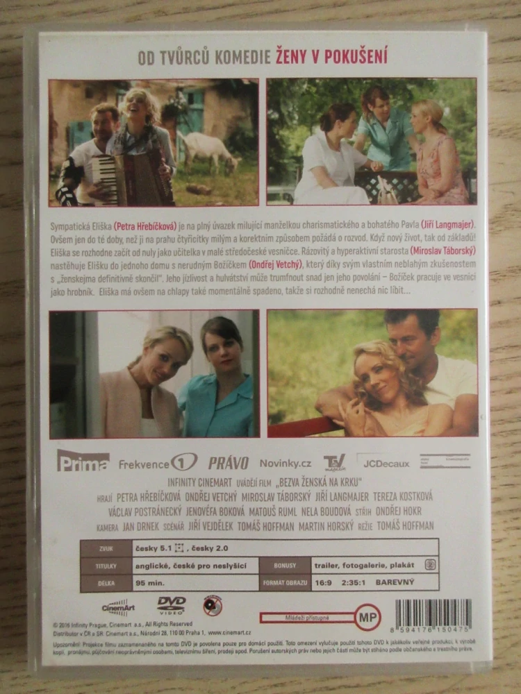 BEZVA ŽENSKÁ NA KRKU, O. VETCHÝ, P. HŘEBÍČKOVÁ, DVD FILM ČR