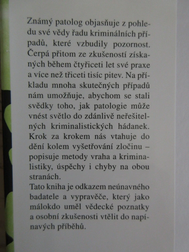 PATOLOGIE NA STOPĚ ZLOČINCŮ, HANS BANKL, **an