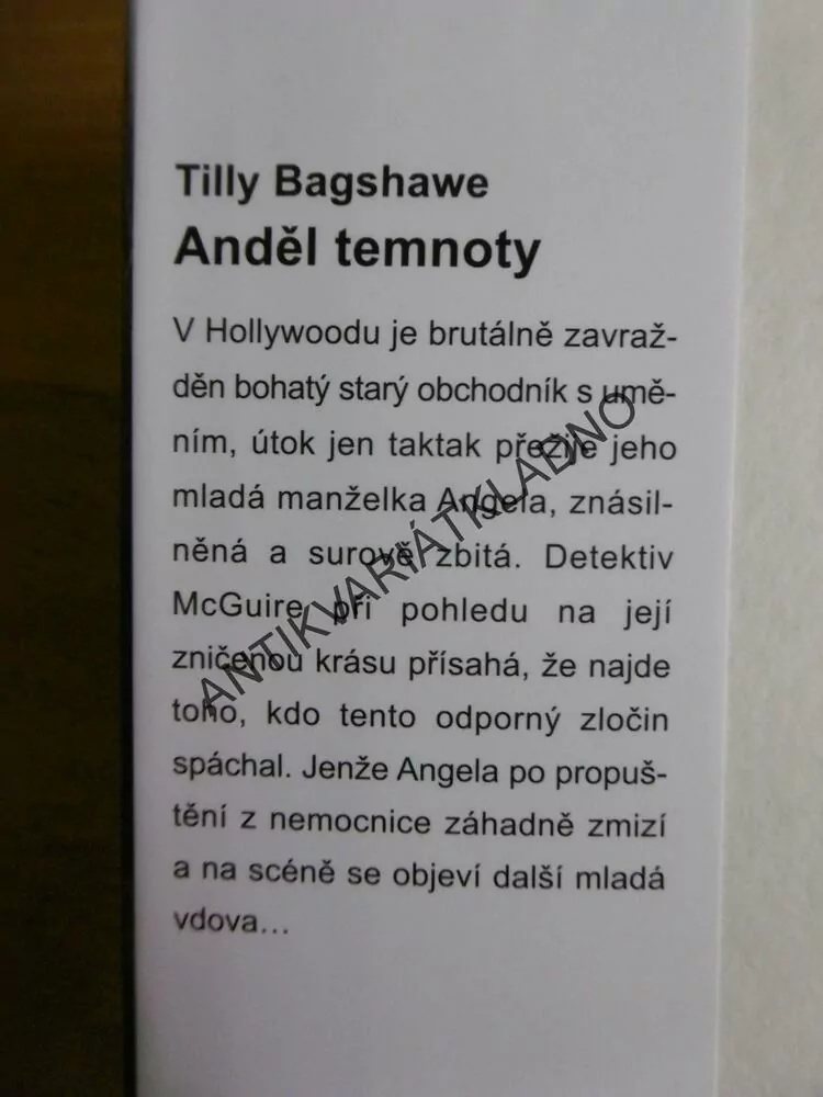 ANDĚL TEMNOTY, TILLY BAGSHAWE, **an
