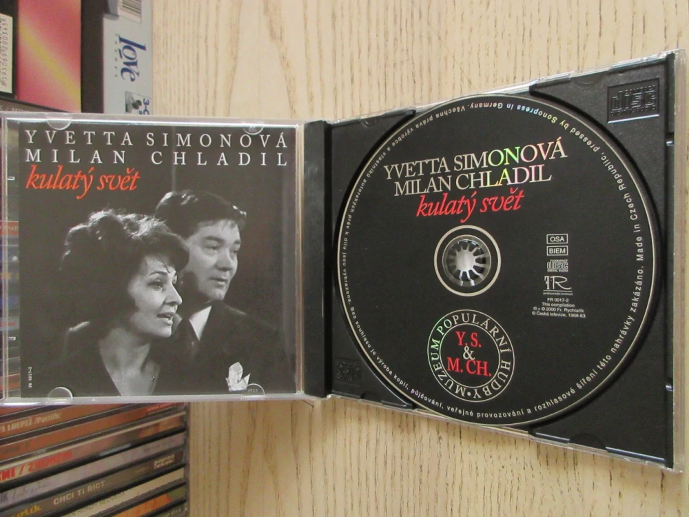 KULATÝ SVĚT, YVETTA SIMONOVÁ, MILAN CHLADIL, CD HUDBA