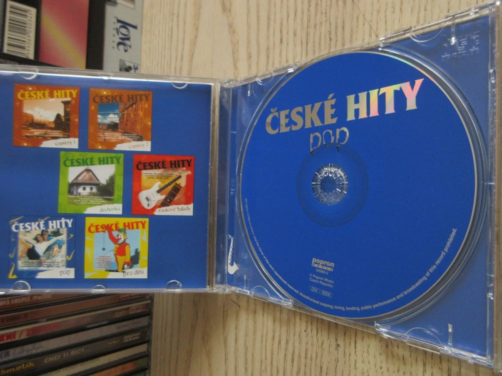 ČESKÉ HITY, K. GOTT, I. BARTOŠOVÁ, L. KŘÍŽEK A DALŠÍ, CD HUDBA