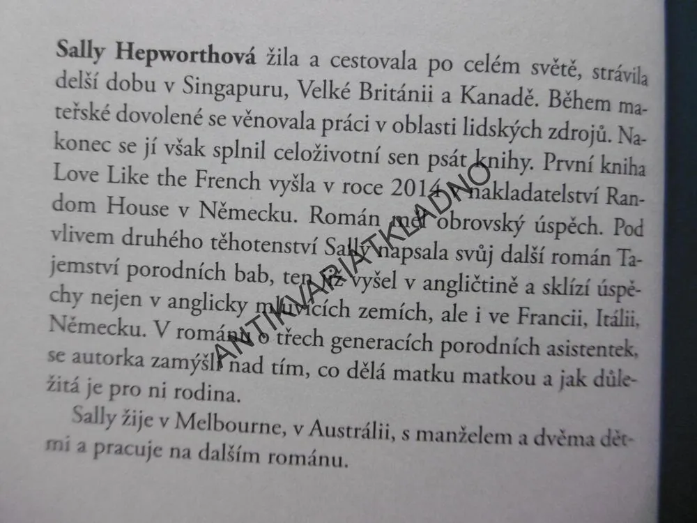 TAJEMSTVÍ PORODNÍCH BAB, SALLY HEPWORTHOVÁ, **an