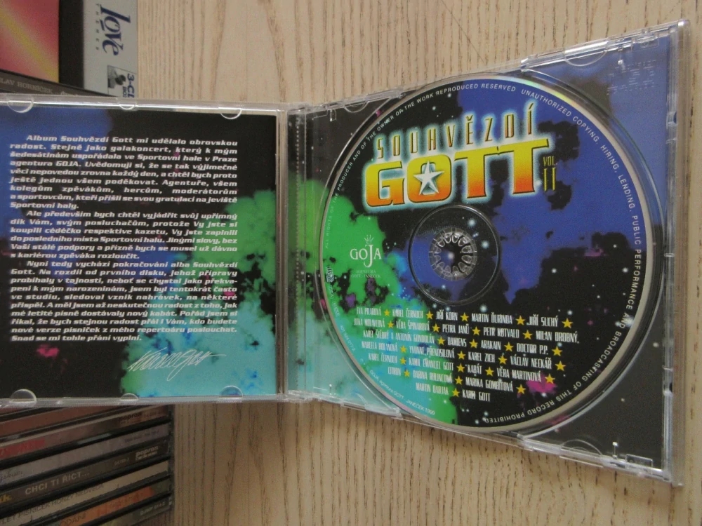 SOUHVĚZDÍ GOTT, VOL. II, E. PILAROVÁ, K. ČERNOCH, J. KORN A DALŠÍ, CD HUDBA