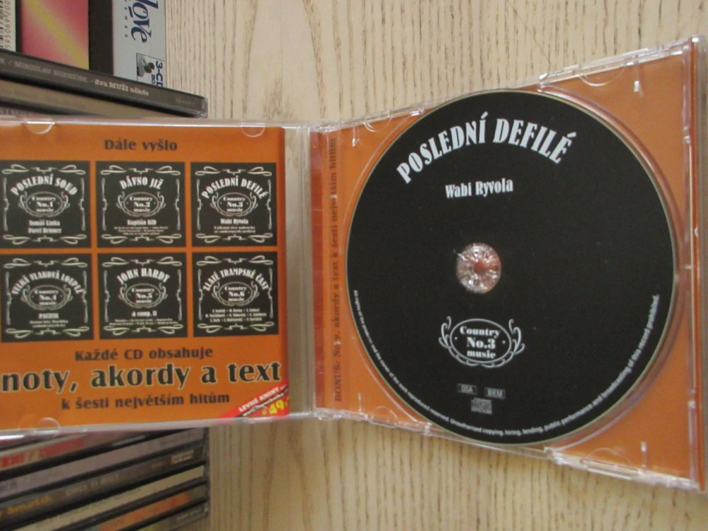 POSLEDNÍ DEFILÉ, COUNTRY MUSIC NO. 3, WABI RYVOLA, CD HUDBA