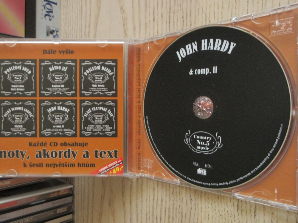 JOHN HARDY, COUNTRY MUSIC NO. 5, A COMP II., CD HUDBA