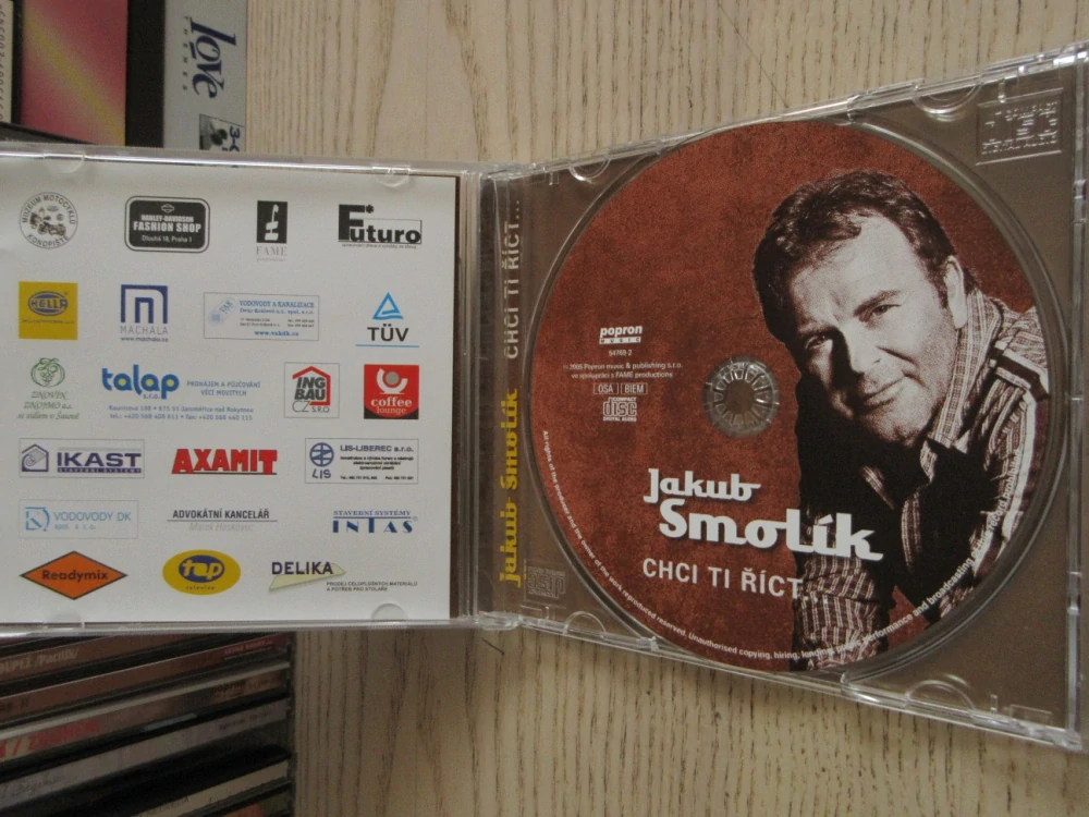 CHCI TI ŘÍCT..., JAKUB SMOLÍK, CD HUDBA