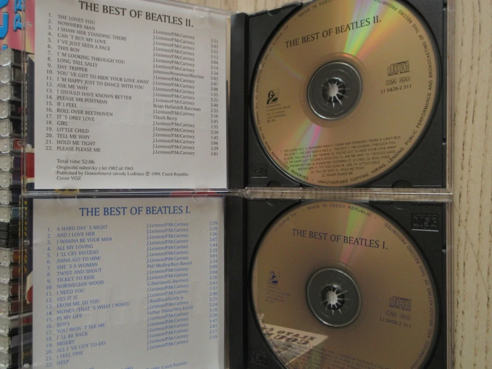 THE BEST OF THE BEATLES, 2X CD HUDBA