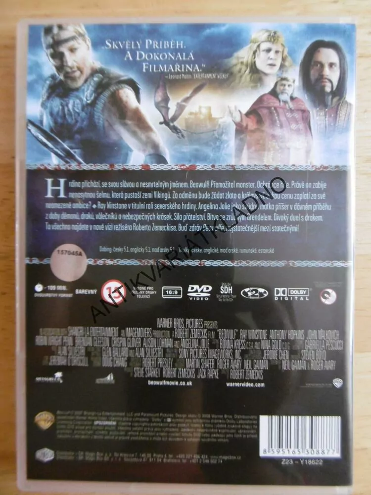 BEOWULF, Ray Winstone, Angelina Jolie, DVD FILM