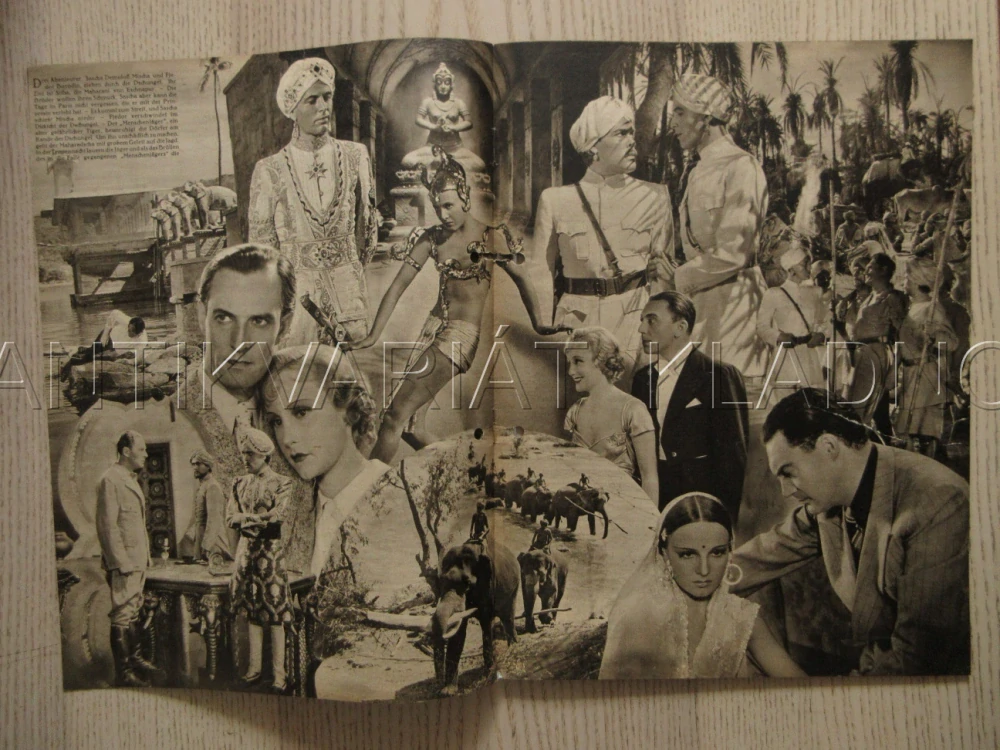 TYGR Z EŠNAPURU, K. JANTZEN, T. LINGEN, LA JANA, FILM NĚM. ŘÍŠE, FILM KURIER VBŠ Č. 2740