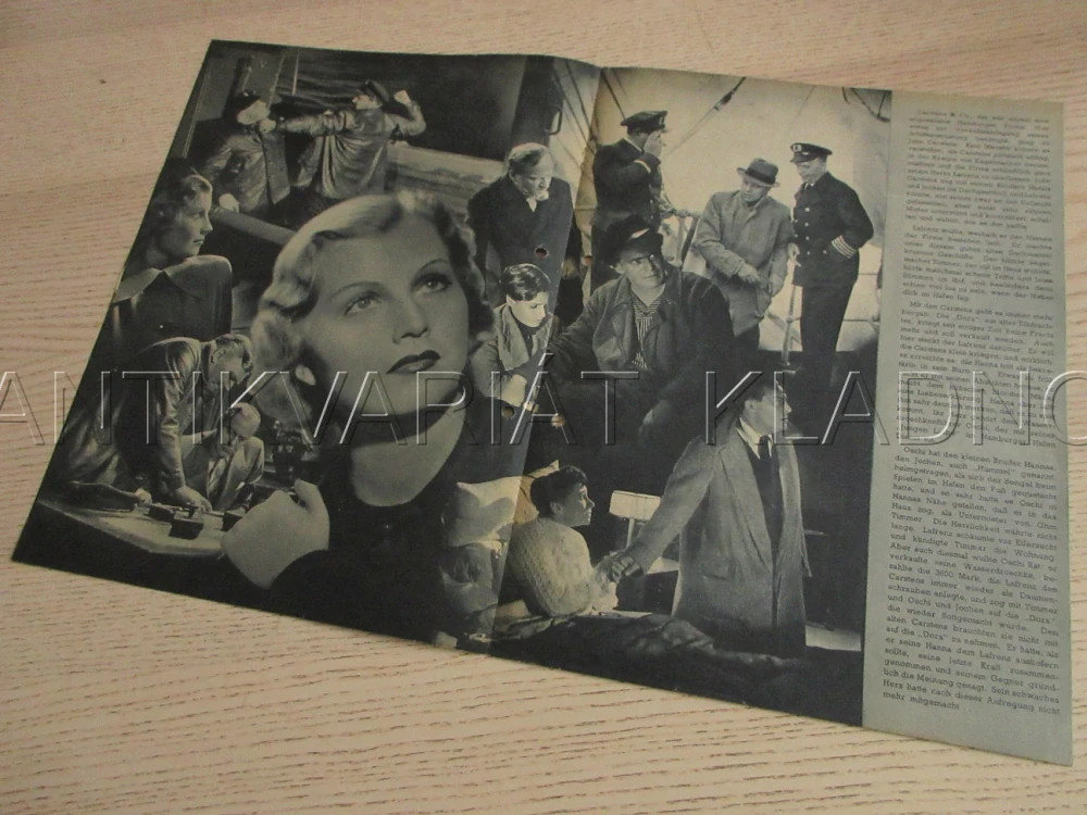 STÍNY NAD PŘÍSTAVEM, M. CLAUDIUS, G. KNUTH, H. BERGMANN, FILM NĚM. ŘÍŠE, FILM KURIER VBŠ Č. 2833