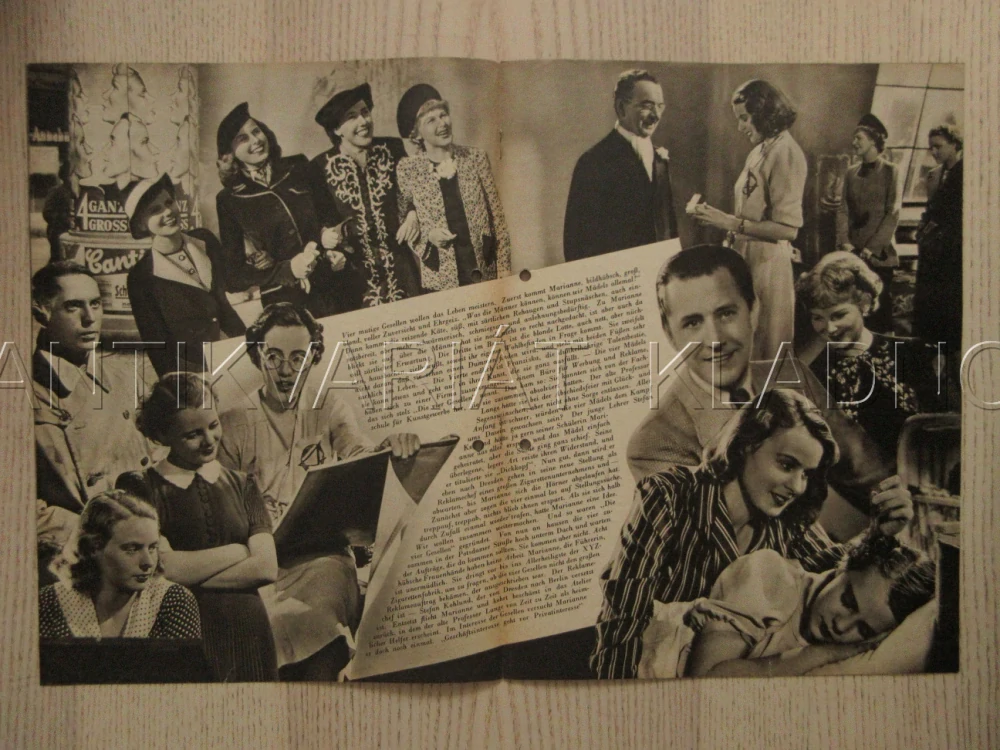 DIE VIER GESELLEN, I. BERGMAN, L. SLEZAK, H. SÖHNKER, FILM NĚM. ŘÍŠE, FILM KURIER VBŠ Č. 2856