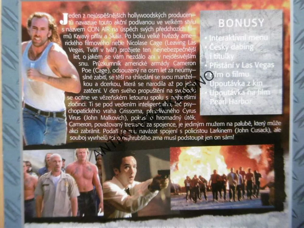 CON AIR, DVD FILM