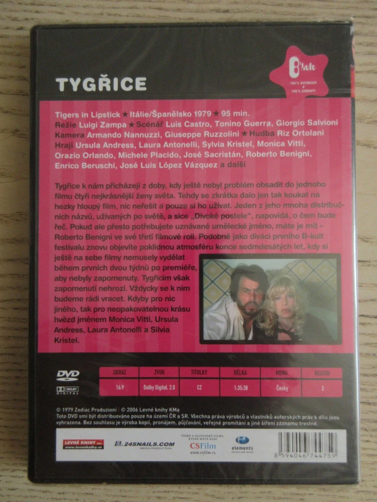 TYGŘICE, U. ANDRESS, L. ANTONELLI, DVD FILM