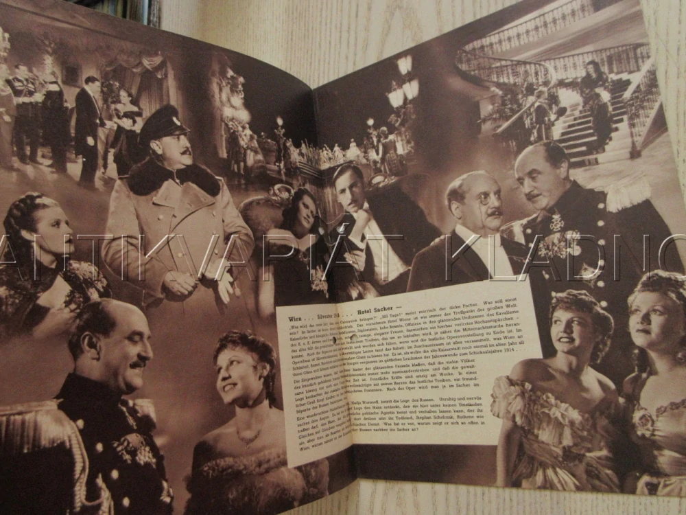 HOTEL SACHER, H. HÜBNER, W. ALBACH-RETTY, W. BIRGEL, FILM NĚM. ŘÍŠE, FILM KURIER VBŠ Č. 2926