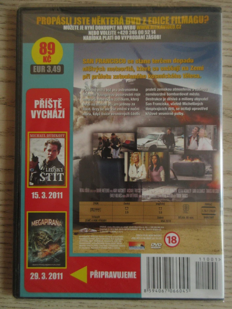 BOUŘE METEORŮ: VESMÍRNÁ TĚLESA LIKVIDUJÍ ZEMI, K. MATCHETT, M. TRUCCO, DVD FILM