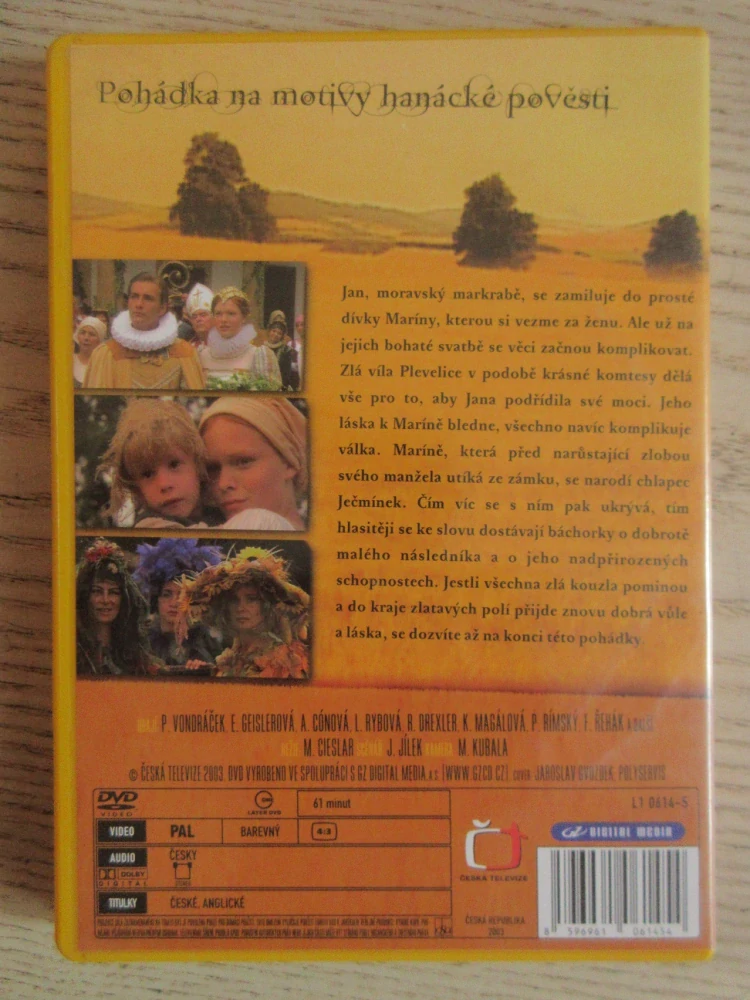 O JEČMÍNKOVI, P. VONDRÁČEK, E. GEISLEROVÁ, DVD FILM ČR