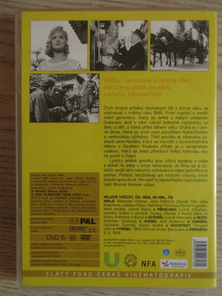 MÁJOVÉ HVĚZDY, J. BREJCHOVÁ, L. PEŠEK, DVD FILM ČR
