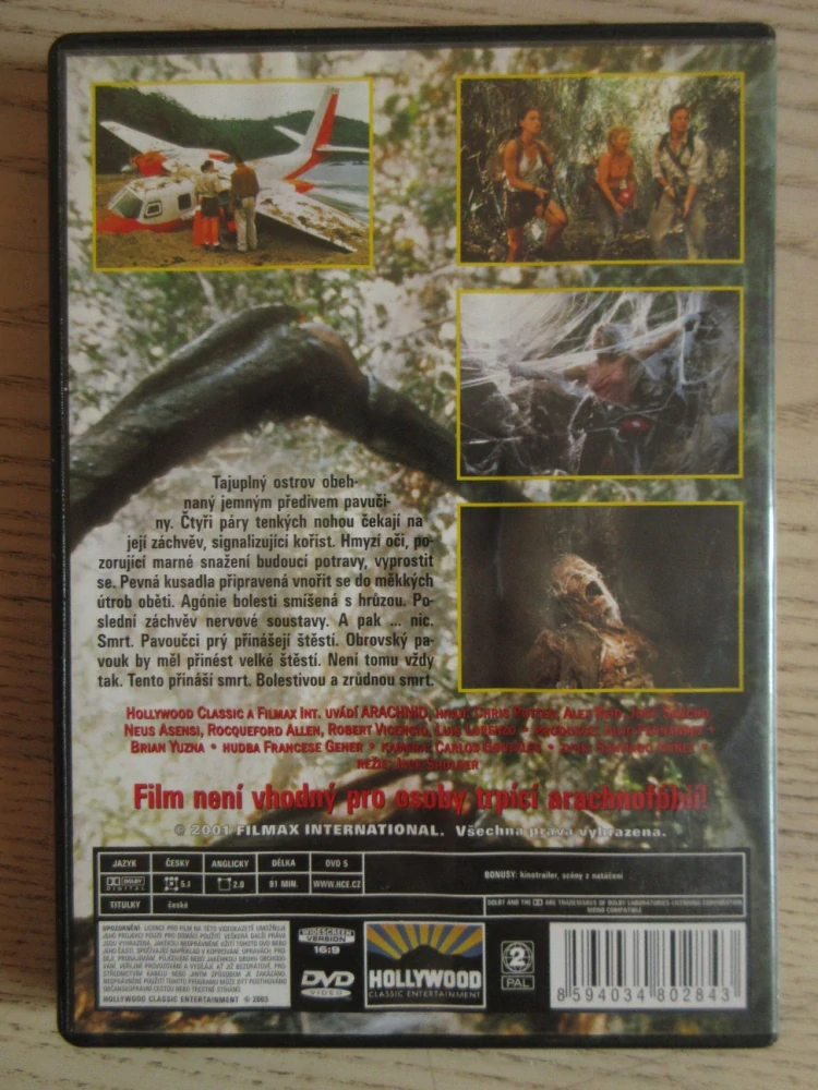 ARACHNID, DVD FILM
