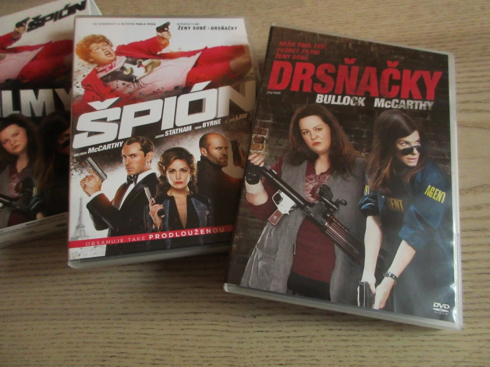 DRSŇAČKY, ŠPIÓN, S. BULLOCK, M. MCCARTHY, 2X DVD FILM