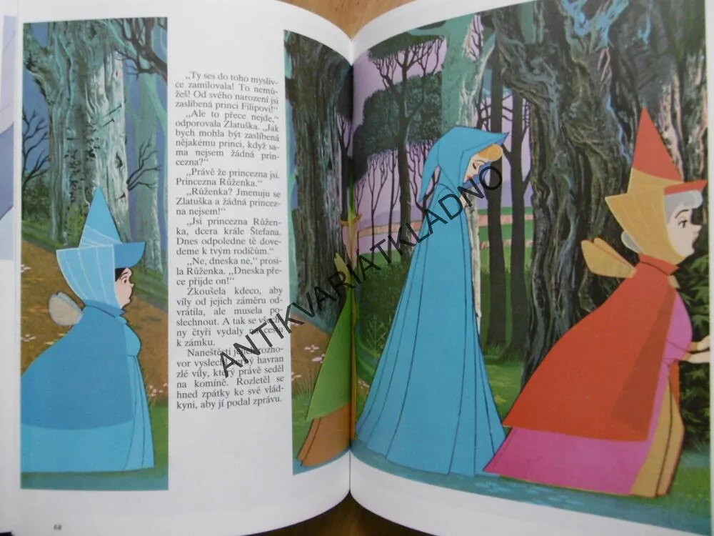 ŠÍPKOVÁ RŮŽENKA, ROBIN HOOD, 101 DALMATINŮ, WALT DISNEY, **an