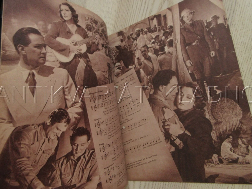 PÍSEŇ POUŠTĚ, Z. LEANDER, F. DOMIN, G. KNUTH, FILM NĚM. ŘÍŠE, FILM KURIER VBŠ Č. 3034