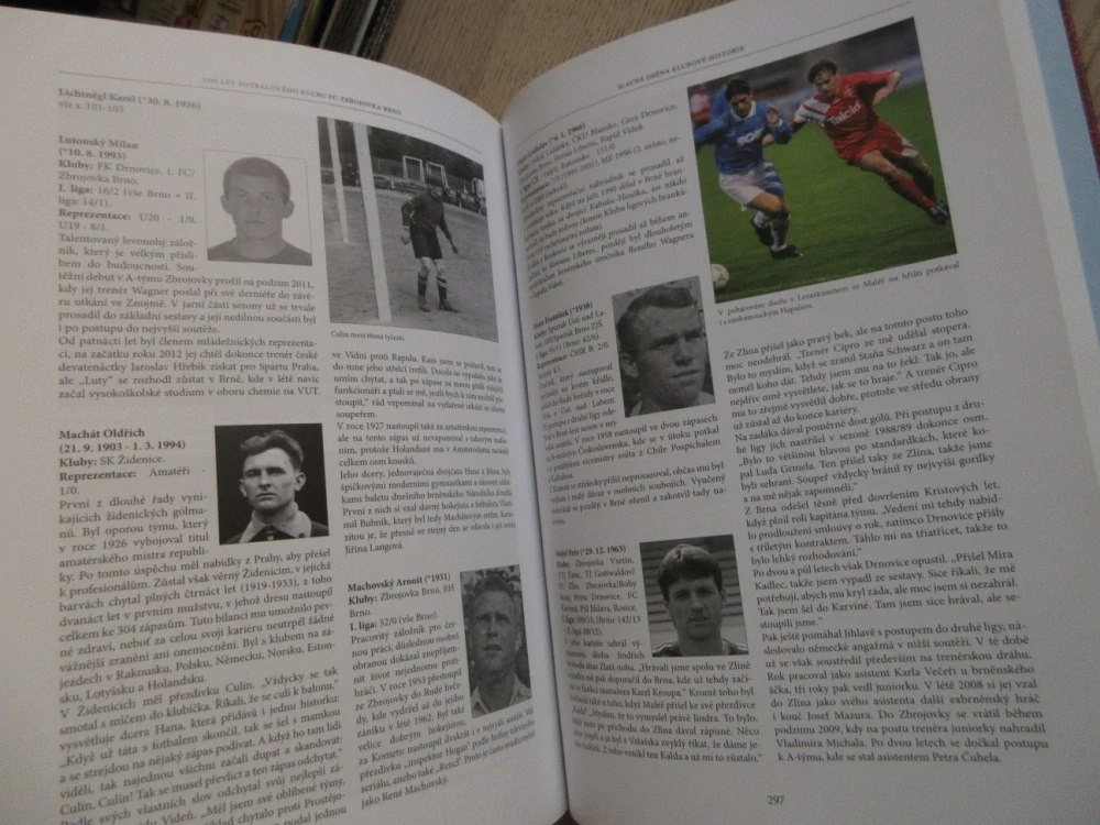 100 LET FOTBALOVÉHO KLUBU FC ZBROJOVKA BRNO, 1913-2013, ANTONÍN ZABLOUDIL, FRANTIŠEK ČAPKA, **an