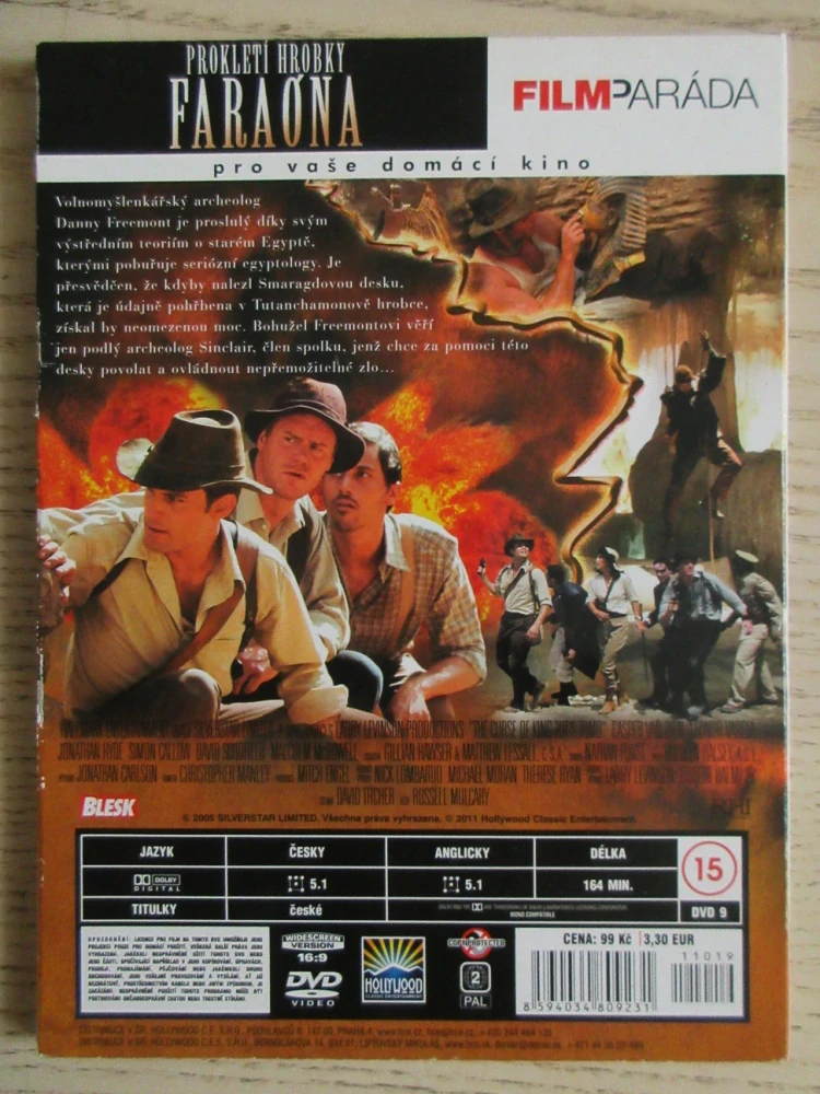 PROKLETÍ HROBKY FARAÓNA, C. VAN DIEN, L. VARELA, DVD FILM