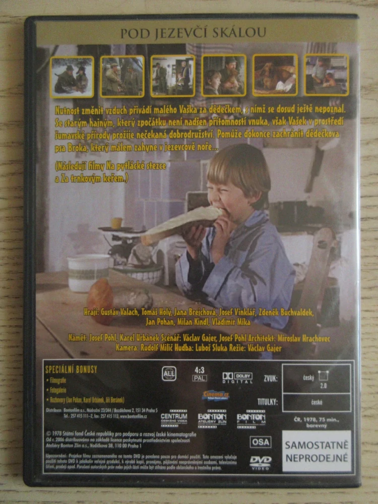 POD JEZEVČÍ SKÁLOU, T. HOLÝ, DVD FILM ČR