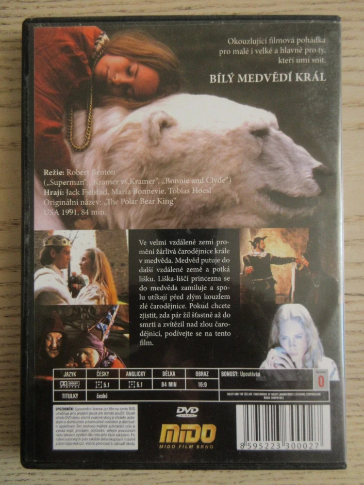 BÍLÝ MEDVĚDÍ KRÁL, DVD FILM