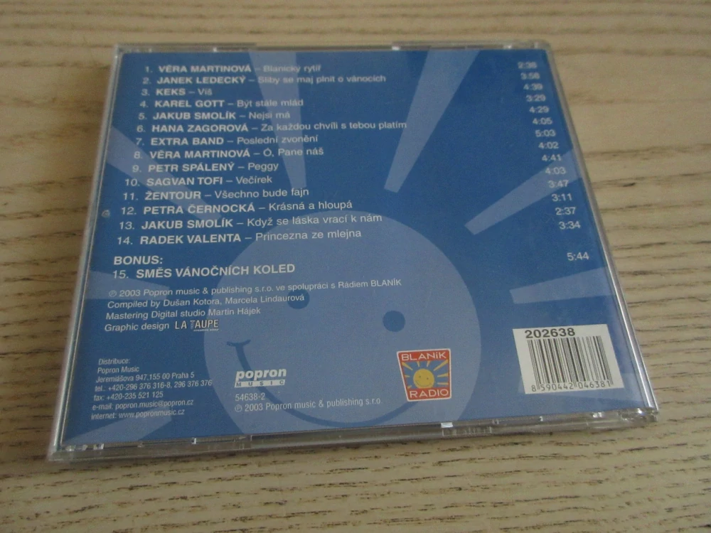 ČESKÉ POHODOVÉ PÍSNIČKY 2, CD HUDBA