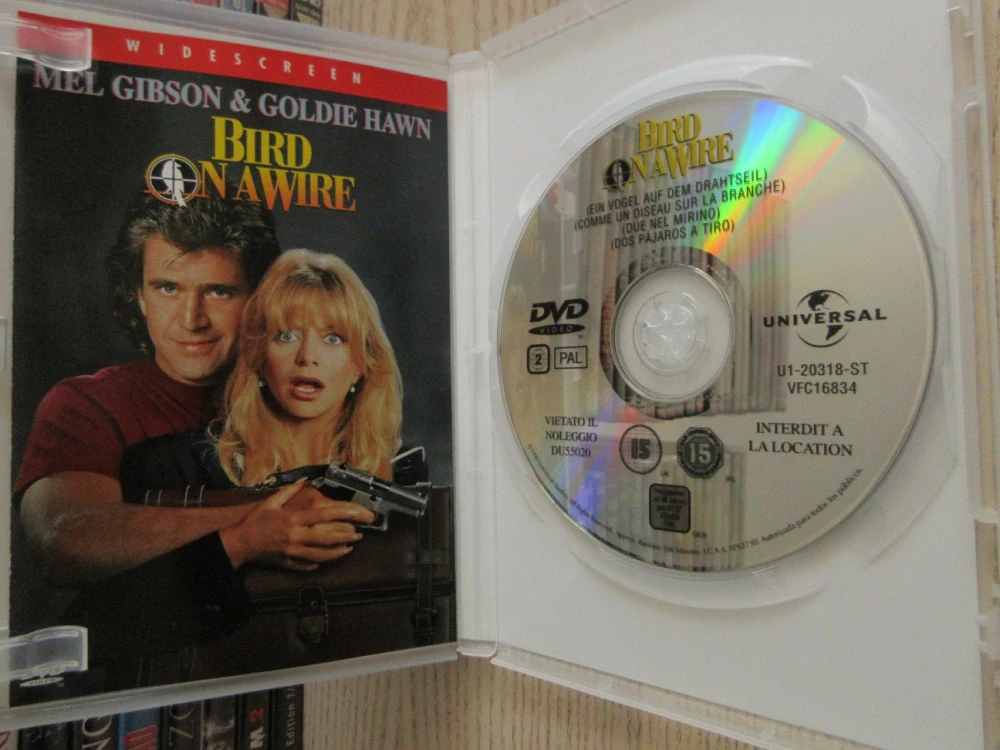PTÁK NA DRÁTĚ, M. GIBSON, G. HAWN, GB OBAL, ČESKÉ TITULKY, DVD FILM