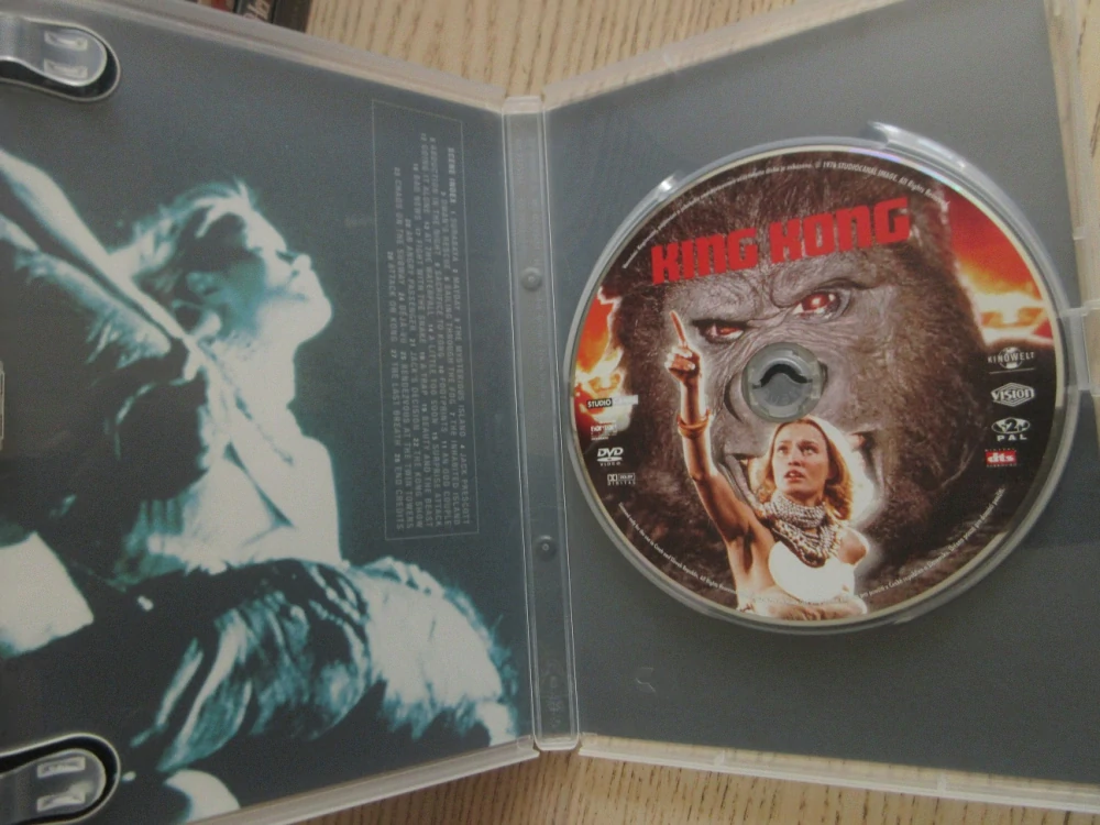 KING KONG, J. BRIDGES, J. LANGE, CH. GRODIN, GB OBAL, ČESKÉ DVD FILM