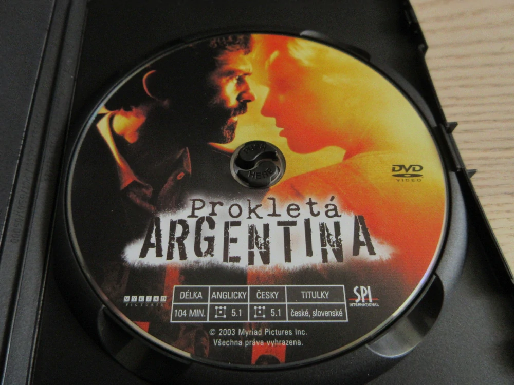 PROKLETÁ ARGENTINA, A. BANDERAS, GB OBAL, ČESKÉ DVD FILM