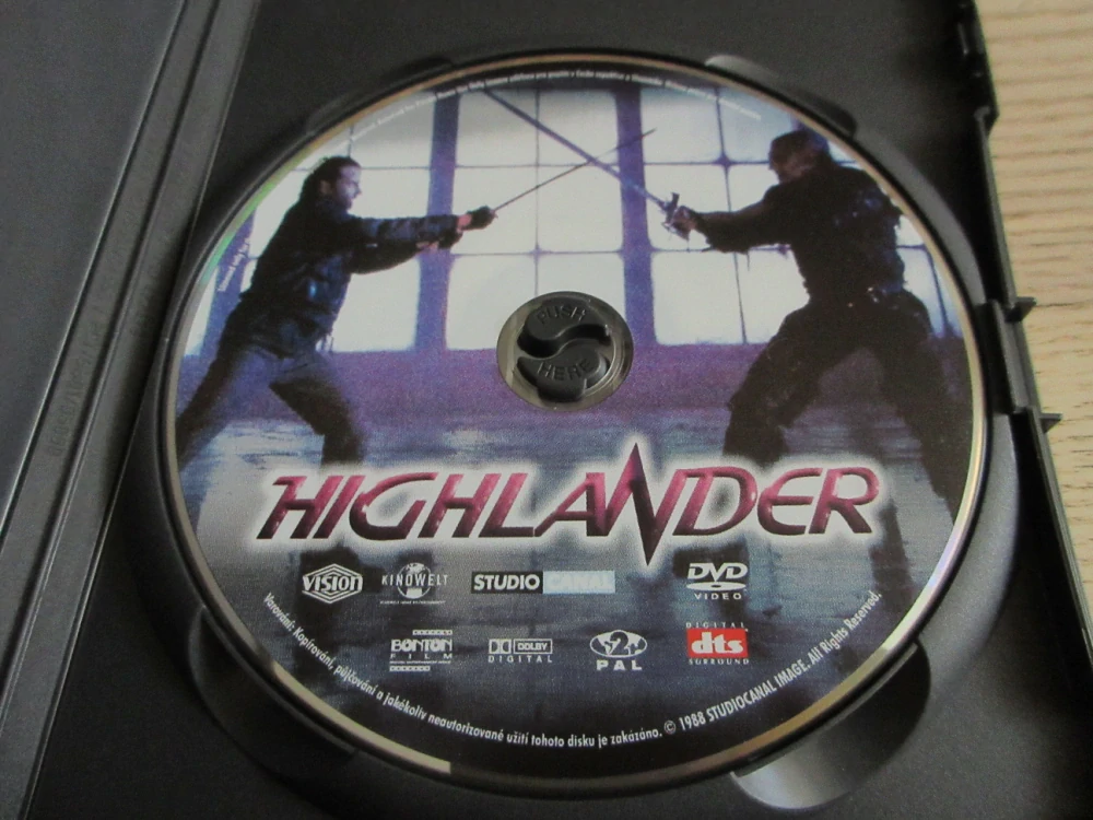 HIGHLANDER, CH. LAMBERT, R. HART, C. BROWN, GB OBAL, ČESKÉ DVD FILM