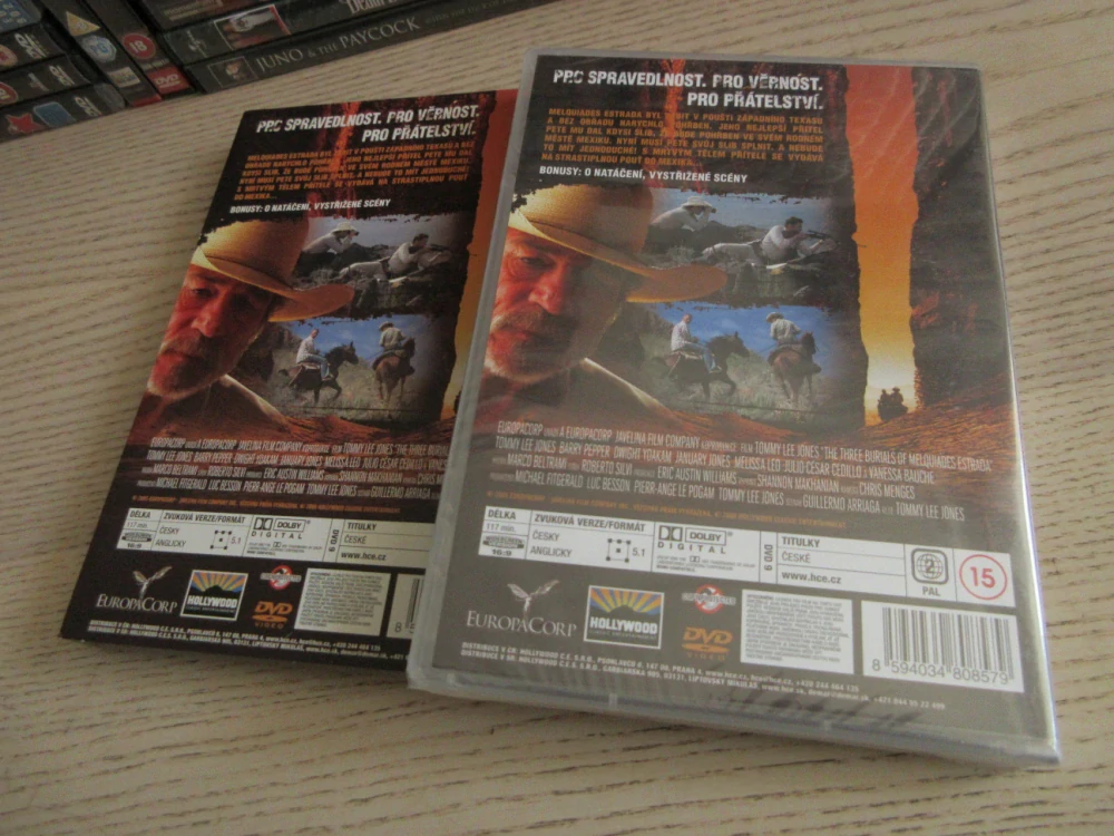 TŘI POHŘBY, T. L. JONES, DVD FILM