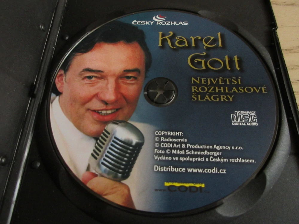 KAREL GOTT, NEJVĚTŠÍ ROZHLASOVÉ ŠLÁGRY, CD HUDBA