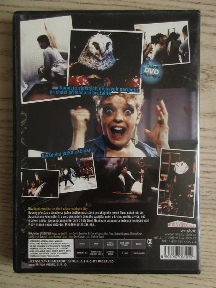 HRŮZA NA JEVIŠTI, DVD FILM